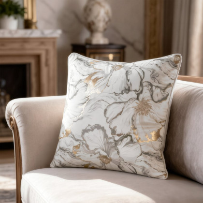 Zamatová obliečka na vankúš LISA s lesklým akcentom